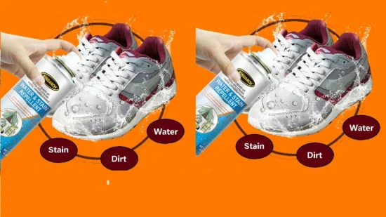 Produto para cuidado de tênis com revestimento hidrofóbico Nano spray repelente de água para calçados