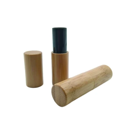 Embalagem de cosméticos de bambu Embalagem de cosméticos da série de bambu com tubo de bambu e gravação
