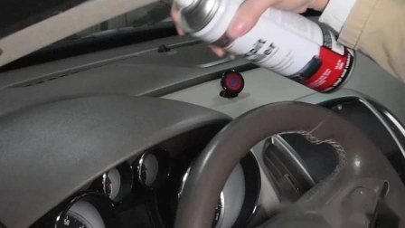 Limpador de painel em spray de silicone para couro de carro