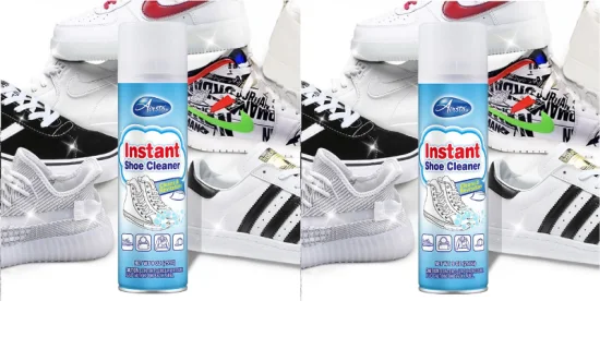 Fábrica OEM logotipo personalizado limpador de sapato de couro limpador de espuma limpador de sapato para tênis branco